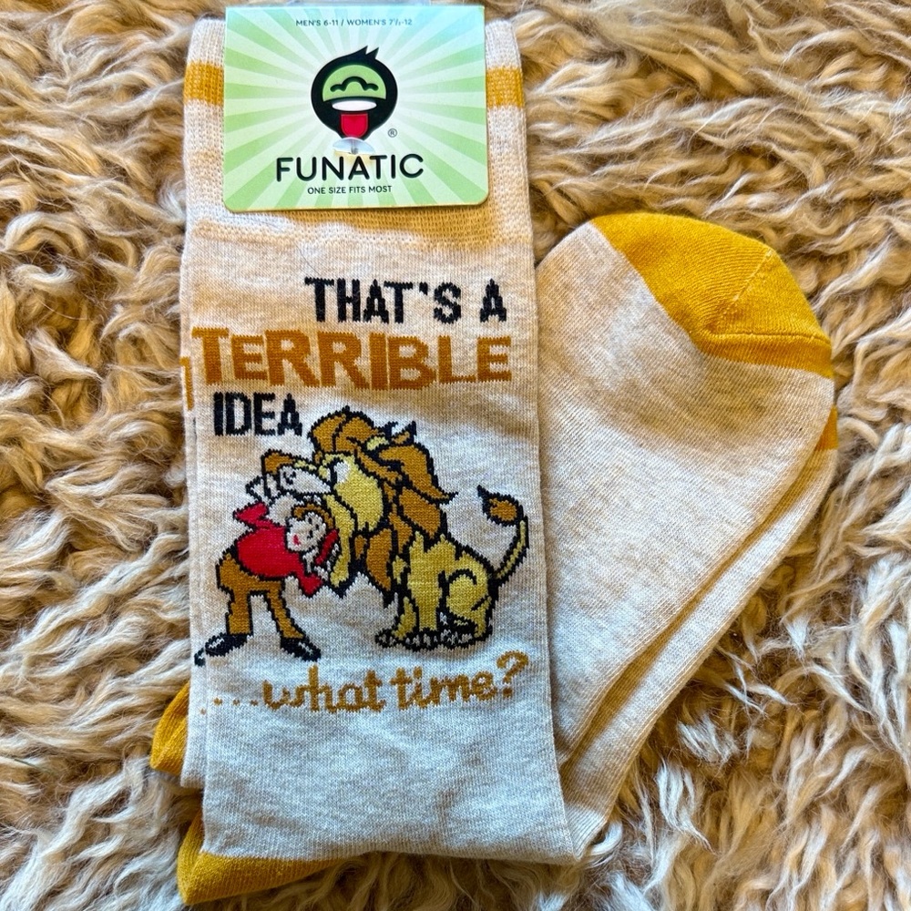 Men's Casual Socks - Yellow and White
